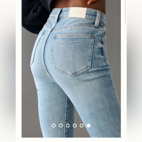 Pistola Light Blue Flare Denim Pants - Picture 7 of 14